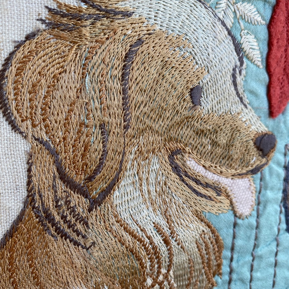 COPY - Fall Embroidered Dog Pillow - Picture 4 of 8